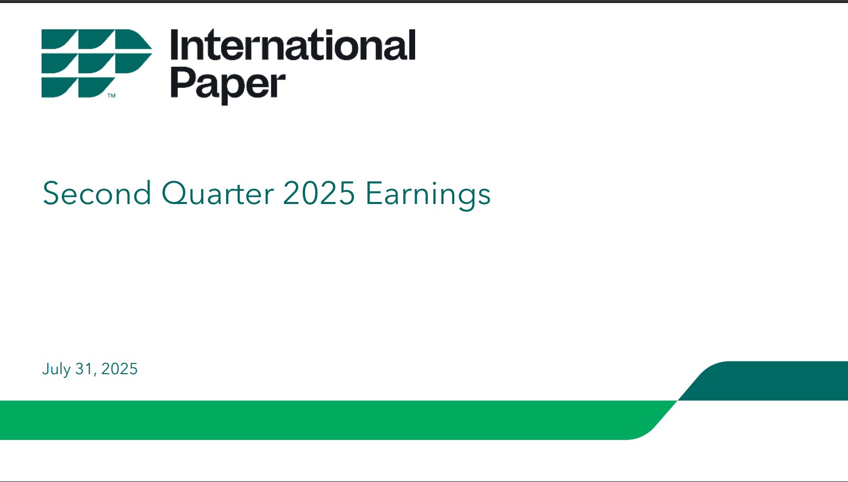 国际纸业-2025 Q2财报